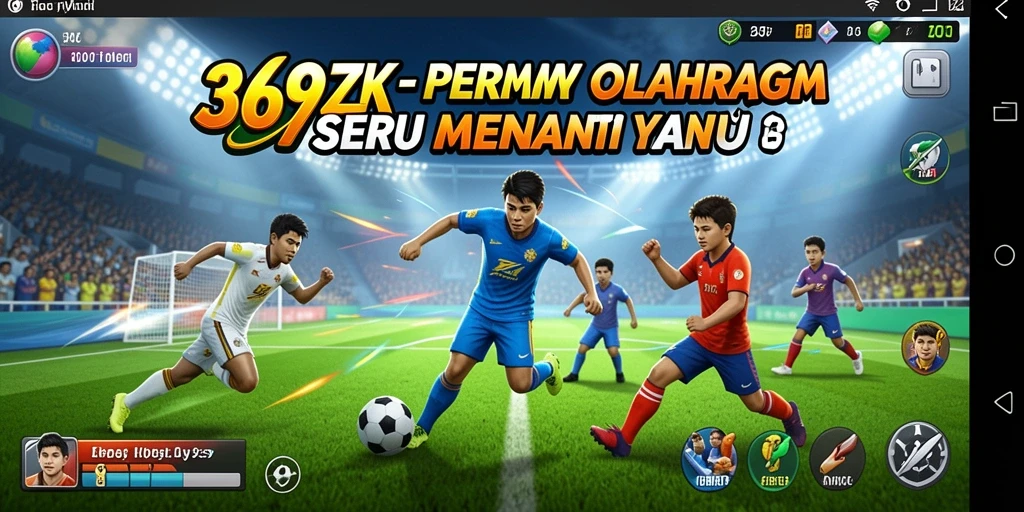 Tampilan gameplay <strong>369ZK</strong> yang mendebarkan di lapangan olahraga.