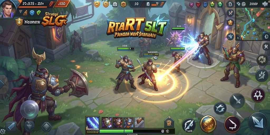 Tampilan utama gameplay 5RT dengan elemen strategi yang mendalam.