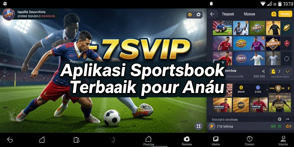 Tampilan gameplay menarik dan intuitif dari aplikasi Sportsbook.