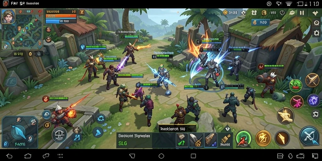 Screenshot menunjukkan pertempuran strategis dalam FA99.