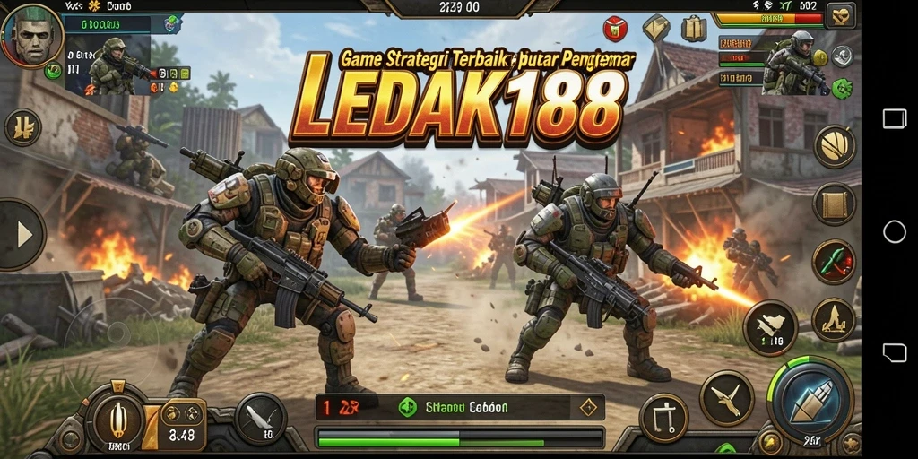 Tampilan gameplay LEDAK188 yang menegangkan dan strategis.