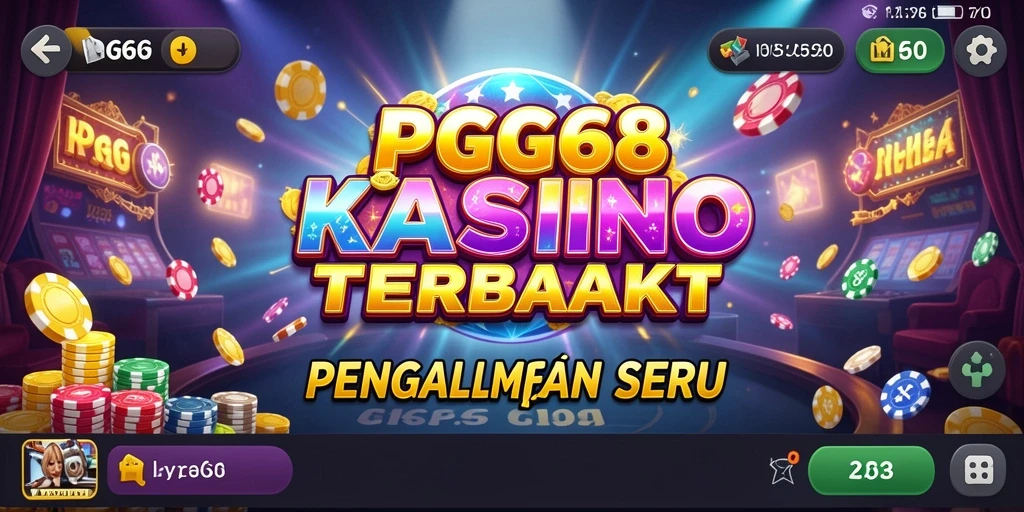 Tampilan gameplay menegangkan dari PGG68 di dunia Kasino.