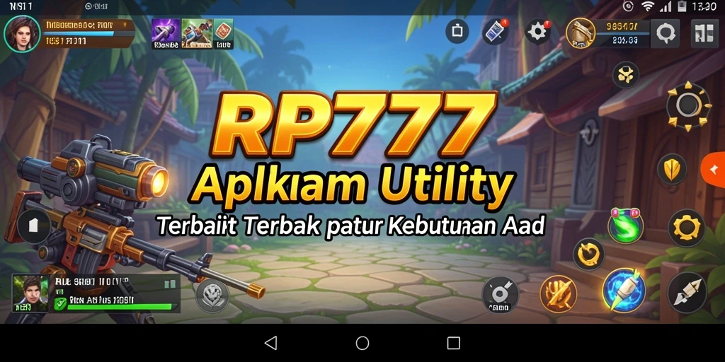 Tampilan utama RP777 yang menampilkan berbagai fitur Utility.